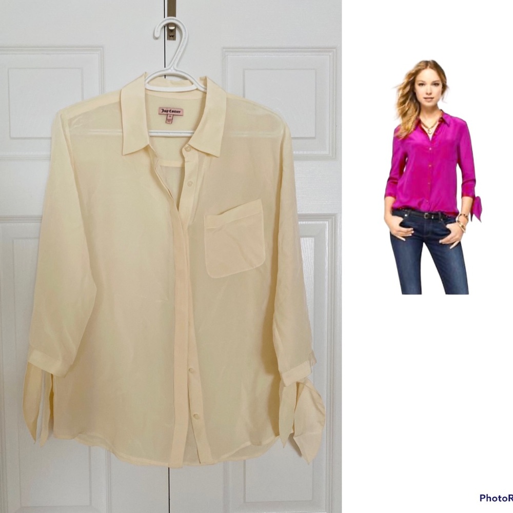 Juicy Couture Ellie Blouse 100% silk blouse